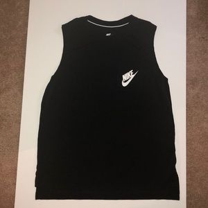 Women’s Black Nike Cut off Tank